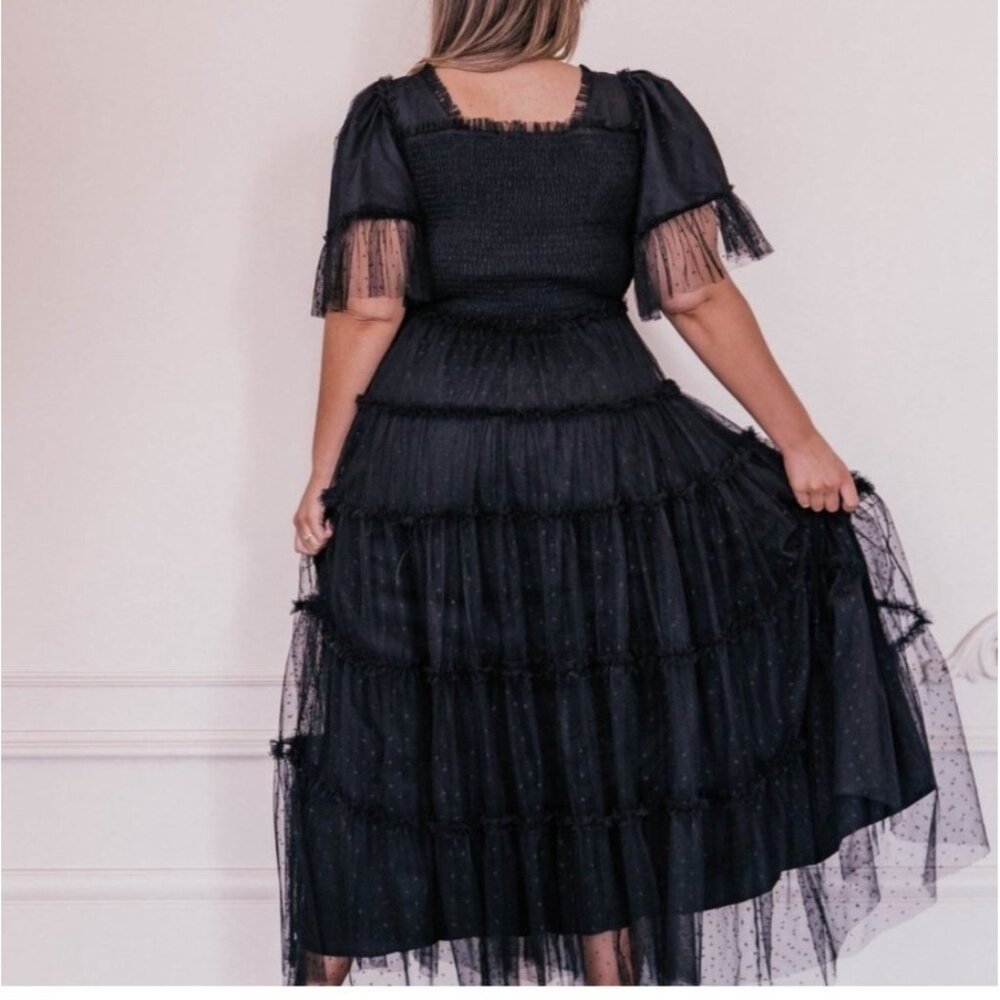 Jessakae Women's Sz 2X Black Senna Tulle Dress - Picture 5 of 14